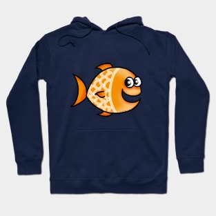 cute orange fish Hoodie